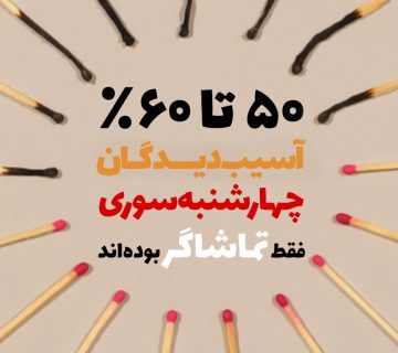 استاپ موشن تماشاگران چهارشنبه سوری به سبک آبجکت انیمیشن - آراستاپ موشن
